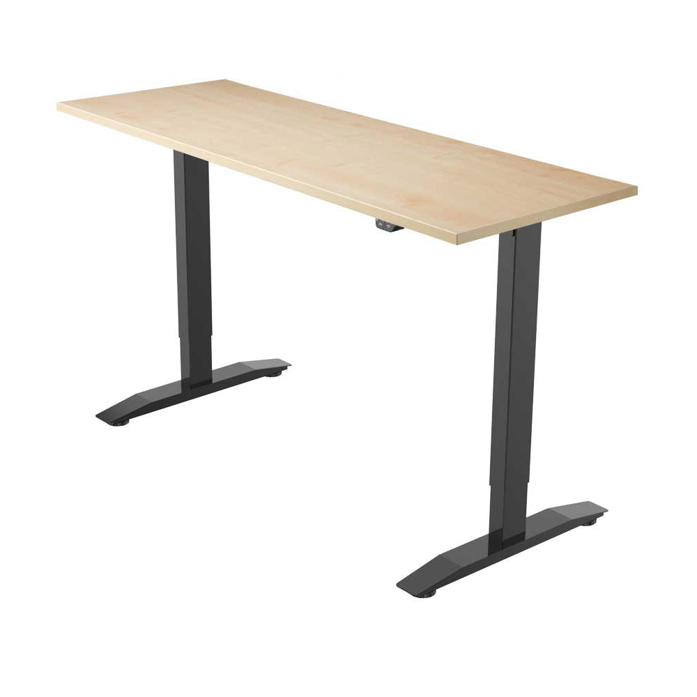 Yo-Yo DESK PRO 1 Black-Oak single motor electric standing desk