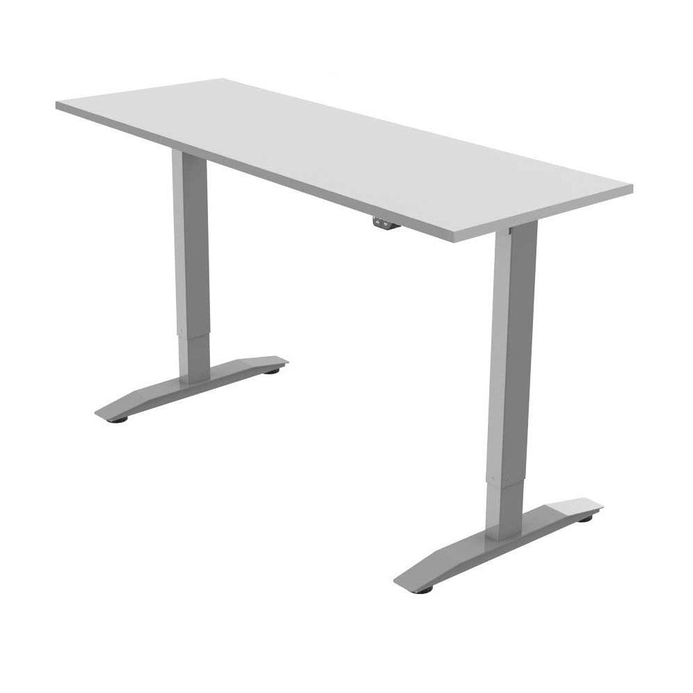 Yo-Yo DESK PRO 1 Silver-LightGrey single motor electric standing desk
