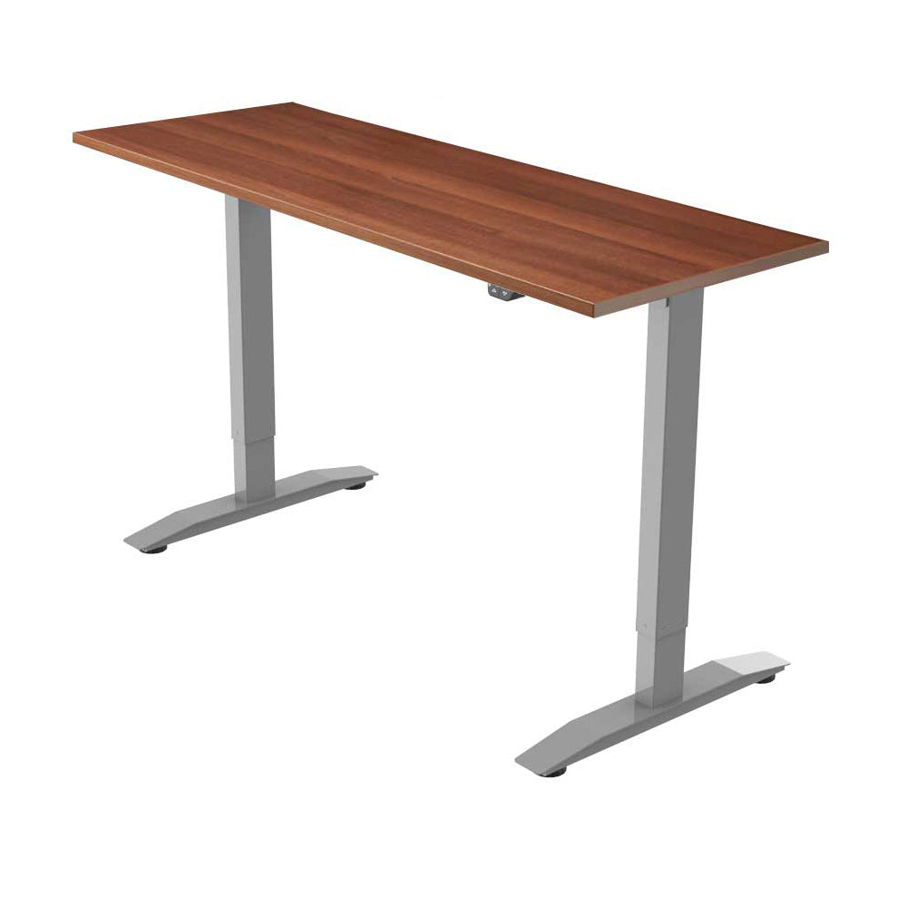 Yo-Yo DESK PRO 1 Silver-Walnut single motor electric standing desk