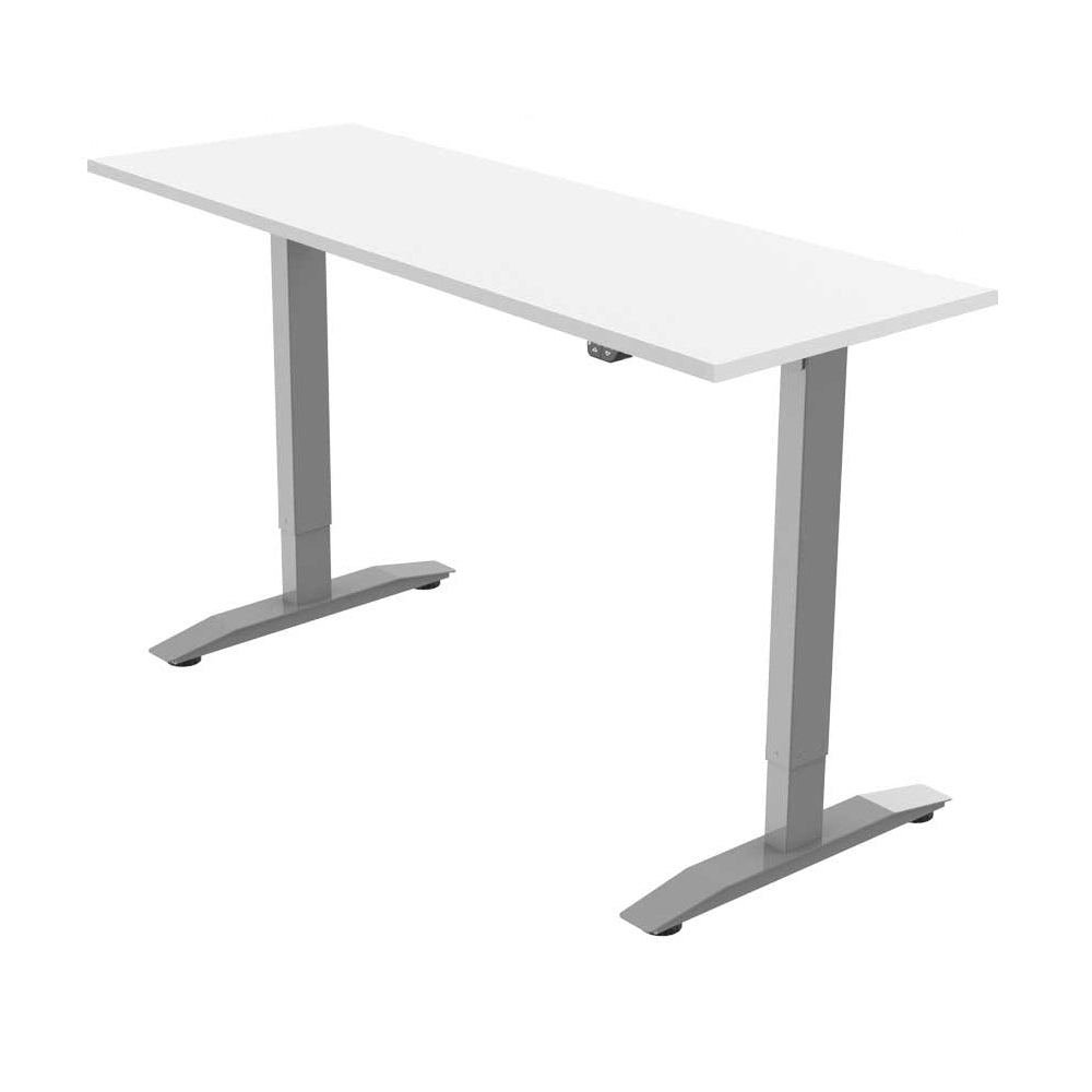 Yo-Yo DESK PRO 1 Silver-White single motor electric standing desk 