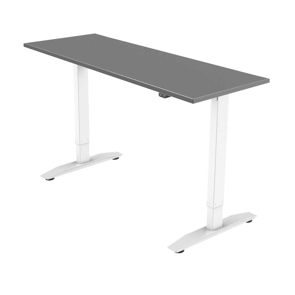Yo-Yo DESK PRO 1 White-Grey single motor electric standing desk
