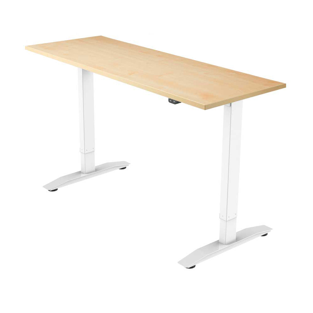 Yo-Yo DESK PRO 1 White-Maple single motor electric standing desk