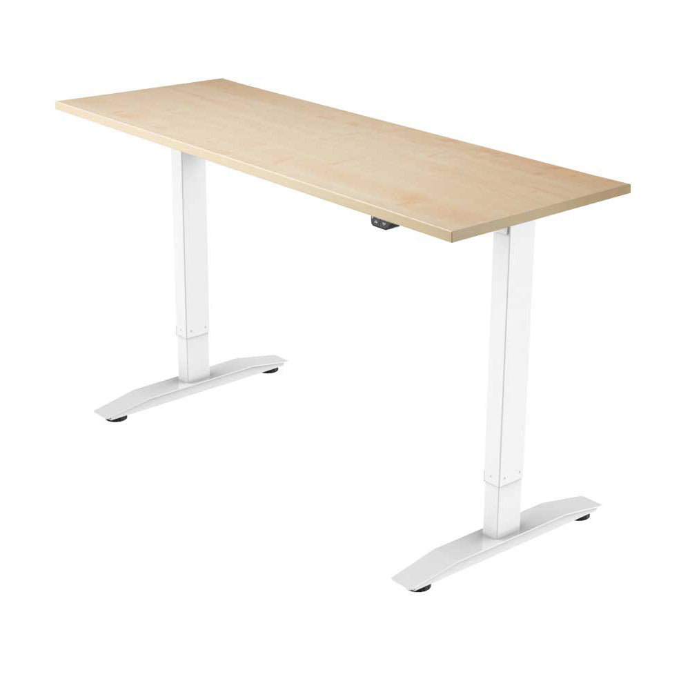 Yo-Yo DESK PRO 1 White-Oak  single motor electric standing desk