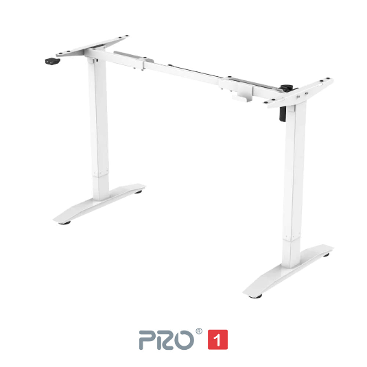 Yo-Yo DESK PRO 1 White_frameonly single motor electric standing desk